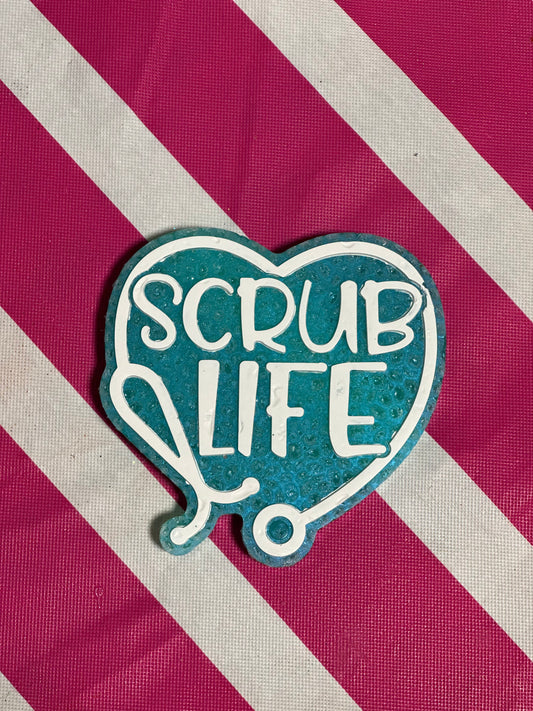 Scrub Life Heart Car Freshie