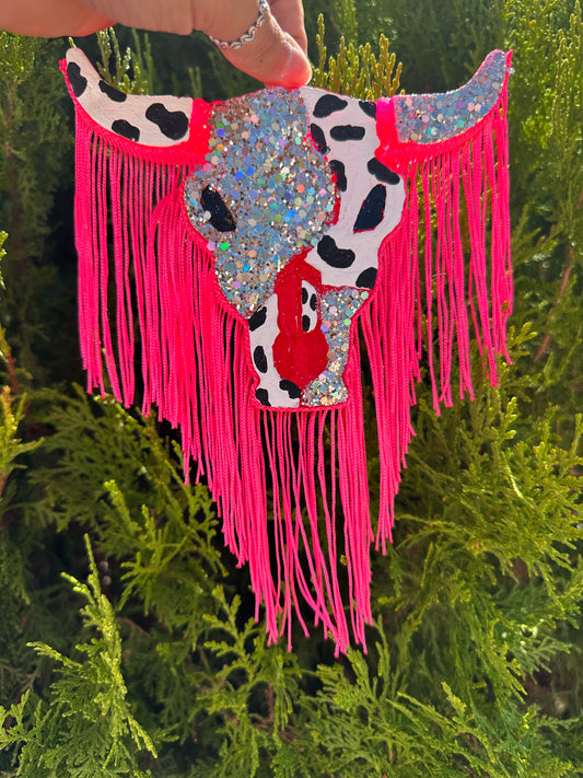 Watermelon Cow Print Aztec Bull
